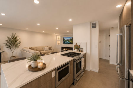 12. 2200 N Central Modern kitchen and living room stretch
