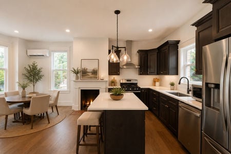 13. 67 E Clinton Cozy modern farmhouse kitchen and dining