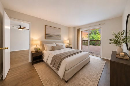 17. 303B Nelson Serene minimalist bedroom with sunset view