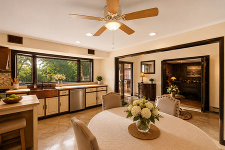17. 933 River Rd. Cozy modern kitchen and dining area