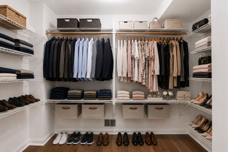 18. 303B Nelson Modern symmetrical walk-in closet design