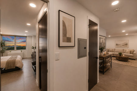 19. 2200 N Central Cozy minimalistic hallway with sunset view
