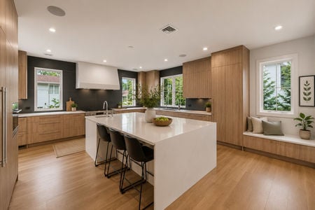 20. 14 Allison Modern minimalist kitchen with natural light