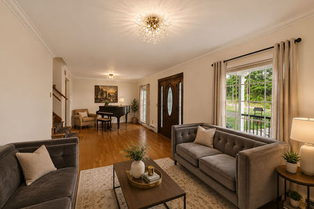 20.933 River Rd. Cozy modern living room interior