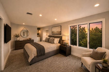 21a. 35 Shore Cozy bedroom with sunset view