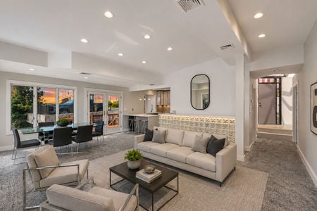 24. 35 Shore Modern open-plan living with sunset view