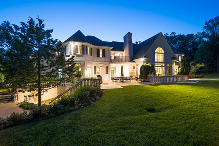 back of 159 Anderson Alpine New Jersey Proper at twilight