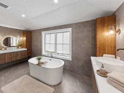30. 14 Allison Drive - Elegant, Modern Bathroom with Soft Lighting