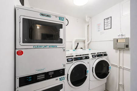 32. 2200 N Central Clean and bright laundromat interior