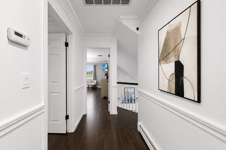33. 5 Gates Pl Modern minimalist hallway with staircase