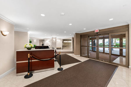 34. 2200 N Central Modern hotel lobby with sleek design
