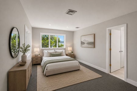 34. 35 Shore Serene minimalist bedroom with natural light