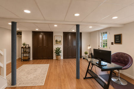 36. 933 River Rd. Bright and tidy basement office