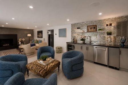 37. 35 Jane Modern luxury basement lounge with bar