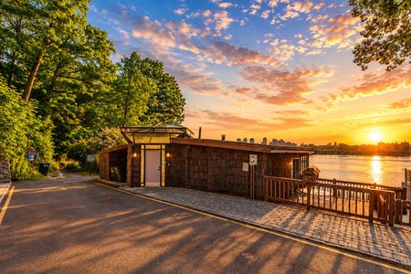 38. 35 Shore Golden hour at the waterfront house