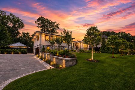 4. 35 Jane Modern home at dusk with vibrant sky