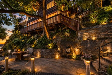 4. 35 Shore Cozy hillside patio at sunset