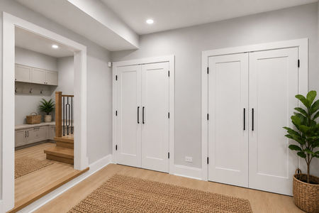 42. 14 Allison Modern farmhouse entryway with natural elements