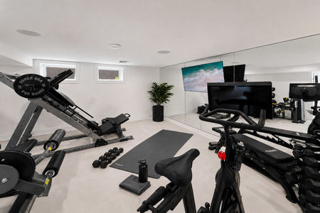 42. 35 Jane Modern minimalist home gym interior