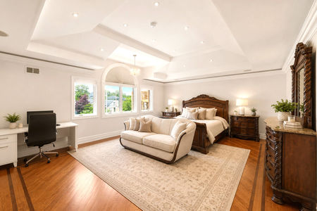 44. 335 Riverdale Elegant master bedroom with natural light