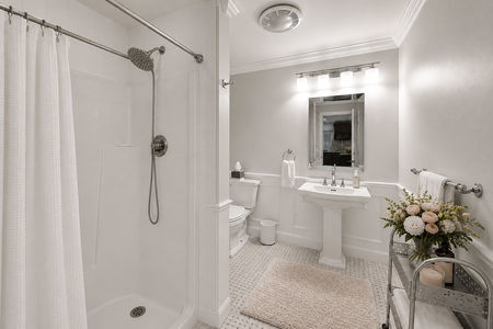 44. 5 Gates Pl. Modern bathroom with sleek design