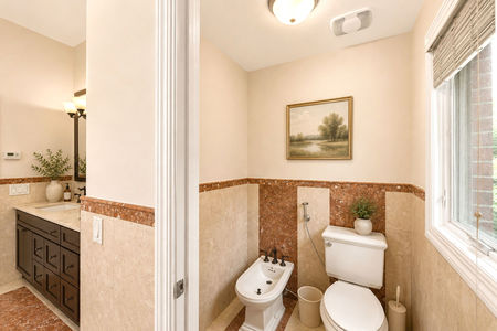 47. 335 Riverdale Elegant modern bathroom with marble accents
