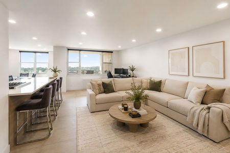 5. 2200 N Central Modern minimalist living and dining space
