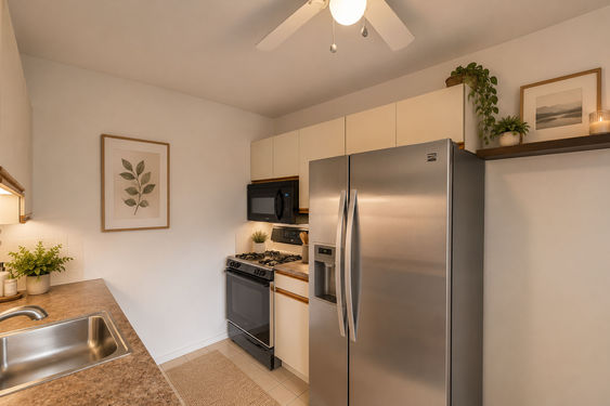 5 Kings Cozy modern galley kitchen interior