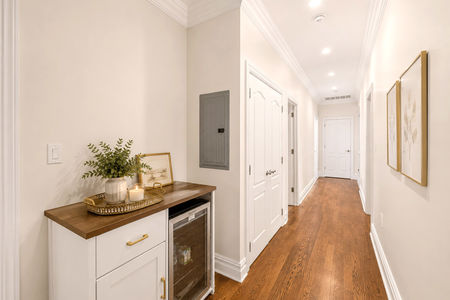 50. 335 Riverdale Elegant hallway with warm decor accents