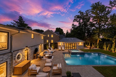 51. 35 Jane Luxurious patio under a sunset glow