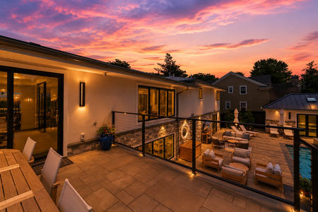 56. 35 Jane Modern balcony with sunset view