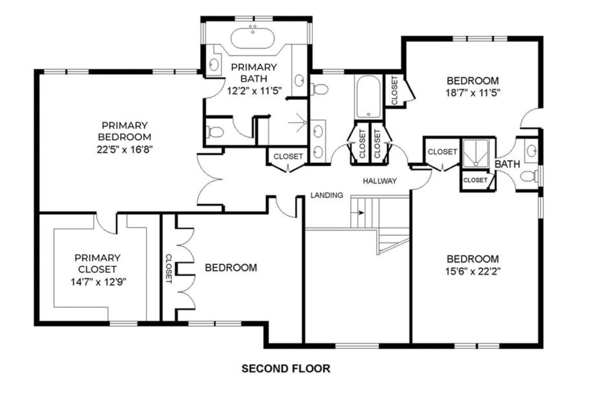 56 Arnold Clotser Floor Plan second Floor