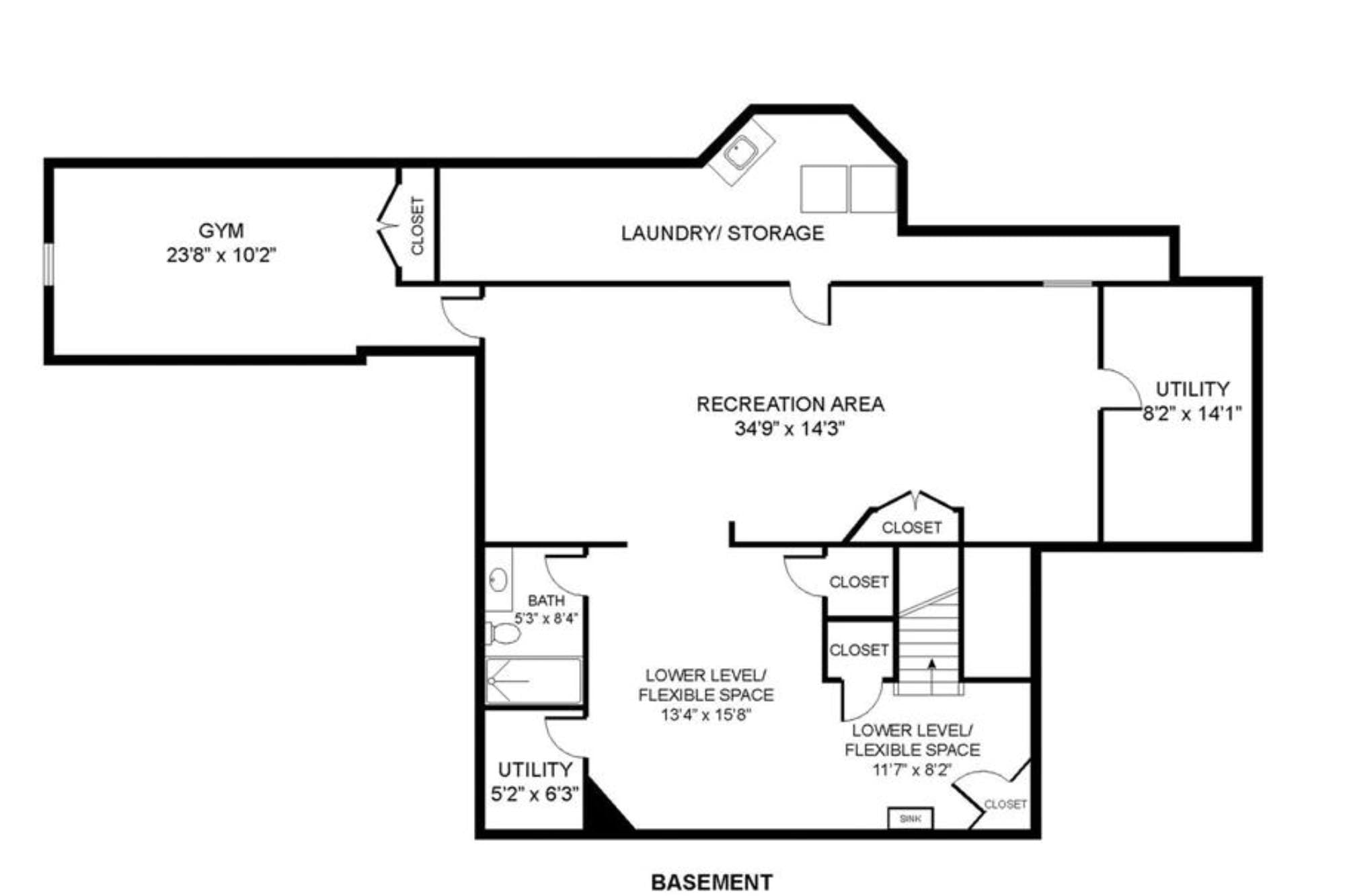 56 Arnold Floor Plans Basement