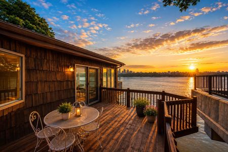 6. 35 Shore Golden hour by the riverside terrace