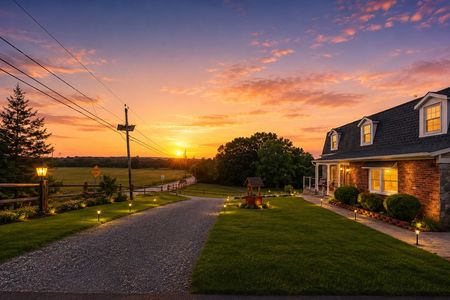 7. 933 River Rd. Sunset over a peaceful countryside home