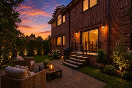 71. 335 Riverdale Cozy sunset backyard patio ambiance
