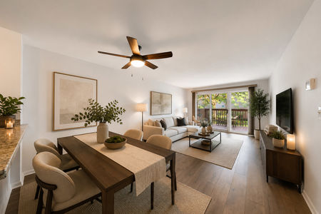 8. 303B Nelson Modern Scandinavian living and dining space