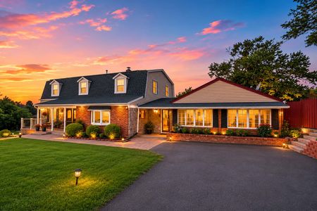 8. 933 River Rd. Twilight glow on a suburban home