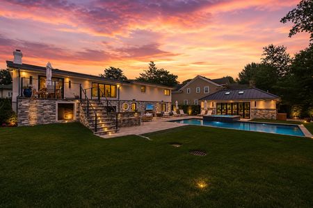 9. 35 Jane Sunset over luxury backyard oasis