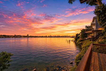 9. 35 Shore Golden sunset by the waterfront