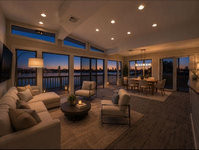 living room staged
