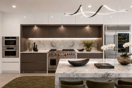 0.17. 1 Lambs Modern Marble Kitchen with Designer Accents