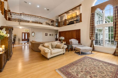 0.28 38 Bridle Way Saddle River NJ Elegant Two-Story Traditional Living Room