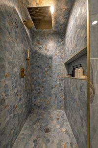 0.33. 1 Lambs Luxury Hex-Tile Shower Retreat