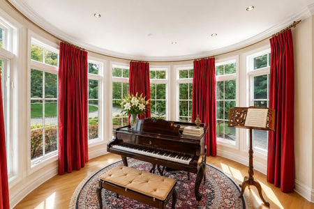 0.37 38 Bridle Way Saddle River NJ Elegant Sunroom Grand Piano Ensemble