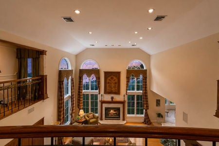 0.41c 38 Bridle Way Saddle River NJ Elegant Dusk Living Room Overlook