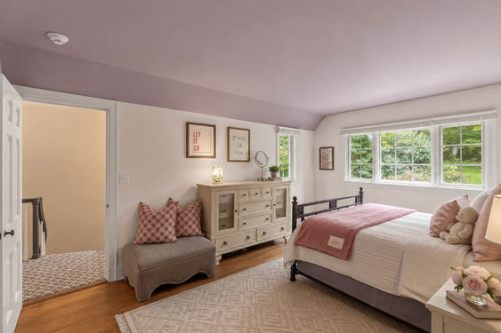 0.48 16 N Brae Cozy Lavender Attic Bedroom
