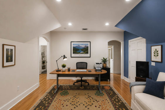 0.53a 16 N Brae Cozy Attic Home Office Workspace