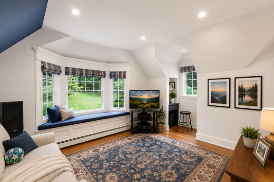 0.53b 16 N Brae Bright Cozy Attic Living Room
