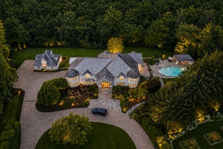 0.59 38 Bridle Way Saddle River NJ Illuminated Forest Estate at Dusk